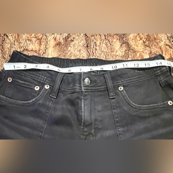 American Eagle Outfitters Women's Black Denim Shorts Size 2 - Picture 5 of 6